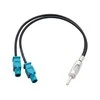 0224# Oem Automobilio antenos adapteris Ford 2xFAKRA (M)-DIN kištukas