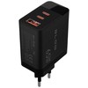 Blow Sieninis įkroviklis USB lizdas + USB-Cx2 PD 65W GAN juodas