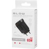 Blow Sieninis įkroviklis USB lizdas + USB-Cx2 PD 65W GAN juodas