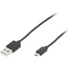 Blow USB A - micro B jungtis 0.85 m juodas HQ pakabukas