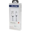 Blow USB A - micro B jungtis 1.0m, pintas, sidabrinis