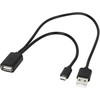 Blow USB adapteris USB A lizdas - USB kištukas + micro USB kištuko laidas