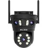 BLOW WiFi 8MP I-338 kamera su 3 pasukamais objektyvais, PTZ