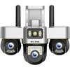 BLOW WiFi kamera su 3 pasukamais objektyvais, 6MP, V-BP36, juoda