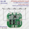 Oem BMS PCM PCB modulis Li-Ion elementų įkrovimui ir apsaugai - 4S - 16V - 5A - 18650 elementų