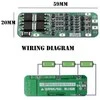 12V 20A BMS modulis su matmenų schema