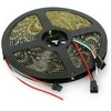 Btf Lighting RGB LED juosta WS2812B - skaitmeninė, adresuota - IP65, 60 LED/m, 18W/m, 5V - 5m - juoda