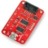 Bus Pirate v3.6a raudona elektronikos plokštė