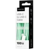 C tipo USB – C tipo USB kabelis 100 W, 1 m Žalias Kruger & Matz Basic