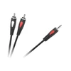 Cabletech Eco-Line kabelis 3.5 AUX - 2xRCA 1m