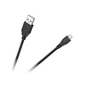 Cabletech USB - micro USB kabelis 0.2m Juodas