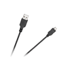 Cabletech USB - micro USB kabelis 1.8m Juodas