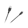 Cabletech USB - micro USB kabelis 1.8m Juodas