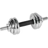 REBEL ACTIVE chromuoti reguliuojamo svorio hanteliai dėkle, 15 kg, su štanga