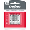 Cinko-anglies baterijos REBEL R03 4 vnt./bl