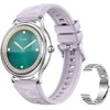 Išmanusis laikrodis COLMI L28 Smart Watch (Sidabrinis-violetinė + sidabrinis steel strap)