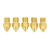 Creality MK-ST žalvarinis antgalis 0.25mm/0.4mm/0.6mm/0.8mm - plastikas 1.75mm - žalvaris - 5 vnt