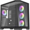 Darkflash Darflash FT418 PRO kompiuterio dėklas + 7 aRGB ventiliatoriai (juodi)