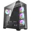 Darkflash DS900 kompiuterio dėklas + 7 ARGB ventiliatoriai - juodas