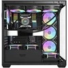 Darkflash DS900 kompiuterio dėklas + 7 ARGB ventiliatoriai - juodas