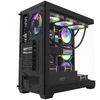 Darkflash DS900 kompiuterio dėklas + 7 ARGB ventiliatoriai - juodas