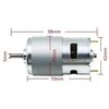 Oem DC 12V/24 šepečių variklis – 795 klasė – 5 mm ašis – 16000 aps./min – guolis – didelis sukimo momentas