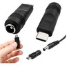 DC kampinis adapteris 5.5X2.1 lizdui į 4.0X1.7 kištuką - Adapteris