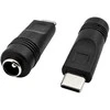 DC kampinis adapteris 5.5X2.1 lizdui į 4.0X1.7 kištuką - Adapteris
