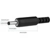 Oem DC kištukas 5.5mm/2.5mm - lizdas lituotam laidui - įkrovikliams