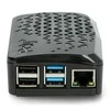 Dėklas skirtas Raspberry Pi 4B - Argon Poly + su mini ventiliatoriumi - juodas