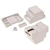 Plastikinė dėžutė Kradex Z102 ABS V0 šviesiai pilka montuojama ant DIN begelio 89x65x53mm