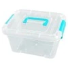 Oem Dėžutė su rankena 18.5x13x9.7 cm - permatoma - plastikinė - organizatorius