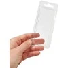 Oem Dėžutė su rankena 18.5x13x9.7 cm - permatoma - plastikinė - organizatorius