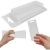 Oem Dėžutė su rankena 18.5x13x9.7 cm - permatoma - plastikinė - organizatorius