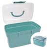Oem Dėžutė su rankena 20x15x10.5cm - skaidri - plastikinė - organizatorius