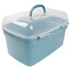 Oem Dėžutė su rankena 20x15x10.5cm - skaidri - plastikinė - organizatorius