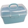 Oem Dėžutė su rankena 20x15x10.5cm - skaidri - plastikinė - organizatorius