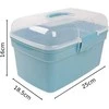 Oem Dėžutė su rankena 20x15x10.5cm - skaidri - plastikinė - organizatorius