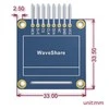 Dviejų spalvų grafinis OLED ekranas 0.96" (B) 128x64px SPI/I2C, tiesios jungtys, Waveshare 9092