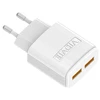 LP Oem Dvigubas USB įkroviklis + C tipo laidas 2400 mA