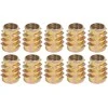 Dvigubo sriegio medinis įdėklas M8x18mm - 10 vnt, - Baldų įdėklas - Varžtas - Veržlė