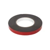 Dvipusė juosta REBEL (1 mm x 15 mm x 10 m) - juoda