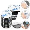 Oem Dvipusė mikroguma su klijais - 200 vnt - 1.5 mm fi-10 mm juoda - 3M - lipnus putplasčio padas