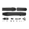 Dviračio sparnas su LED lempute Rockbros DNB8001BK (juodas)