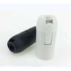 Oem E14 lizdas su lygia striuke - balta - Plastikinis lizdas