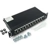 LANBERG PPF6-9012-B Patch Panel 10 colių 12 prievadų 1U cat.6 juoda
