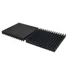 Oem Ekstruzinio aliuminio radiatorius - 40x40x5mm juodas - aušinimo radiatorius