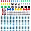 Elektronikos komponentų rinkinys su LED ir rezistoriais