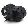 Elektros skirstytuvas - 2 lizdai su įžeminimu - juodas - DPM P902B