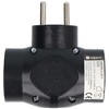 Elektros skirstytuvas – 3 lizdai su įžeminimu – juodas – DPM P901B